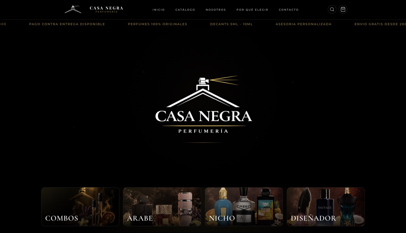 Vista del proyecto Casa Negra